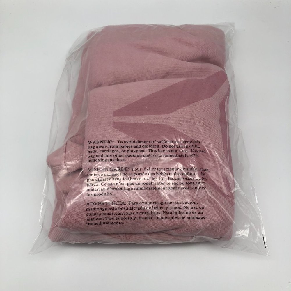 Reebok Women's Elite Cozy Graphic Fleece Hoodie Sweater, Pink, M L, NEW - Picture 4 of 4